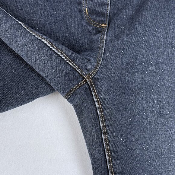 Blossom Womens 13/14 Pull On 4 Way Stretch Jegging Jeans Distressed Speckle - Picture 5 of 10